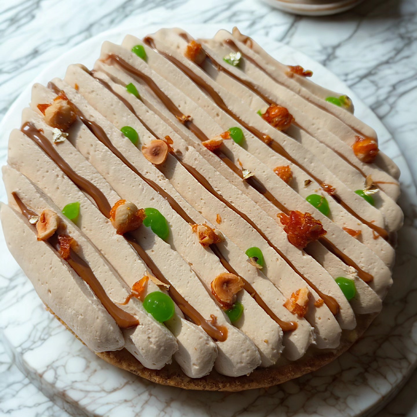 Tarte citron praliné — L'Idéange, pâtisserie artisanale Houdan